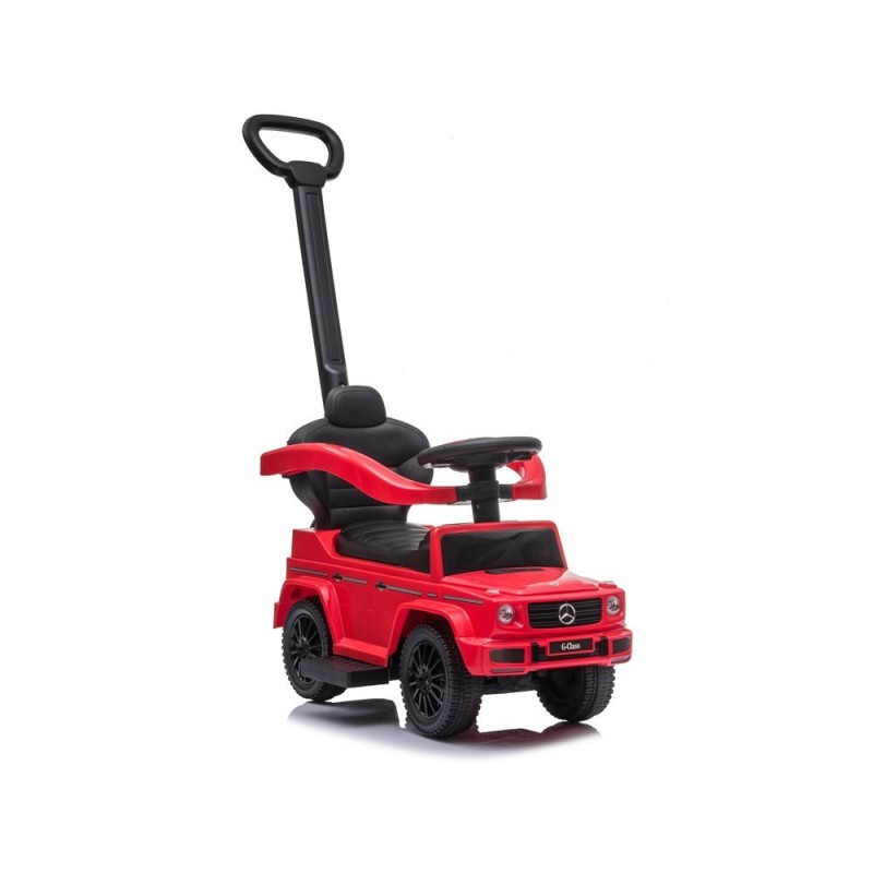 Voiture porteur pour enfant a pousser Mercedes Classe G 653 avec klaxon Rouge