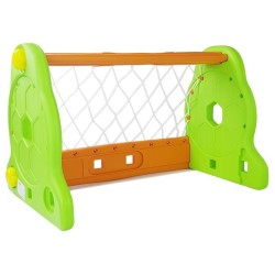 Cage de foot vert et orange pour enfants