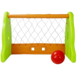 Cage de foot vert et orange pour enfants