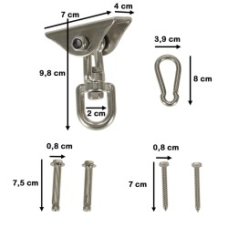 Hammock bracket ceiling mount swings