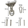 Hammock bracket ceiling mount swings