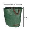 Garden leaf waste garbage can 270l bag large