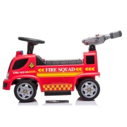 Voiture porteur pour enfant Pompiers Canon Bulles de savon Son Support de batterie