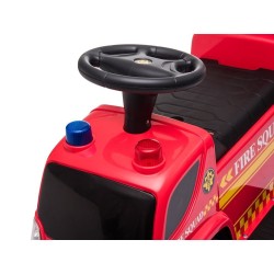 Voiture porteur pour enfant Pompiers Canon Bulles de savon Son Support de batterie