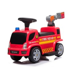 Voiture porteur pour enfant  Pompiers Échelle Bulles de savon Sons Fonctionne sur piles