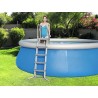 BESTWAY Echelle De Sécurité 2 X 4 Marches - Avec Plateforme - Pour Piscine Hauteur 132 Cm